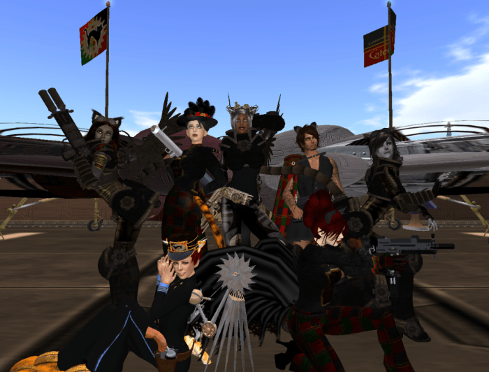 Ready to Defend our Guv'nah! Rawr! Caledon Catgirl Brigade Photo shoot, 2012(?) ~Aevalle Galicia