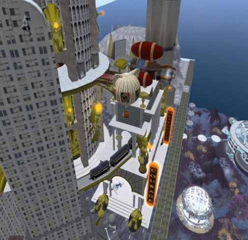 Team Caledon campsite for 2009, Metropolis (with the Rose Noire deco train)