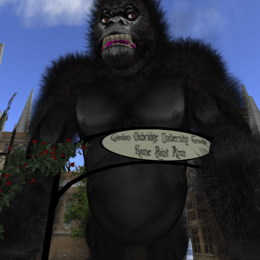 Not a pet, per se....King Kong (Damian Delacroix) invades Oxbridge! Photo taken by the late Nix Sands. 