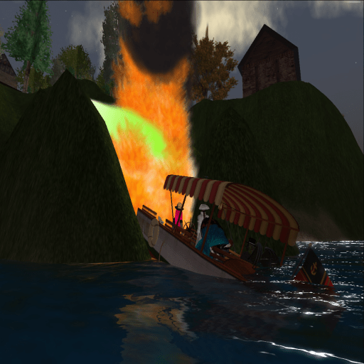 Water, water everywhere, and yet the fire burns.